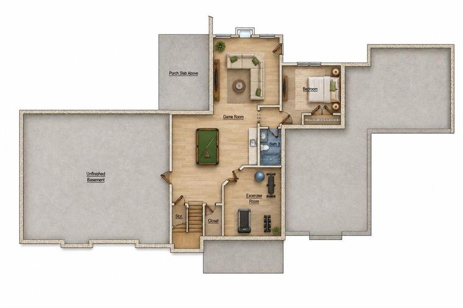 2D floor plan layout of this home in , Sandy Springs, GA (Image 5).