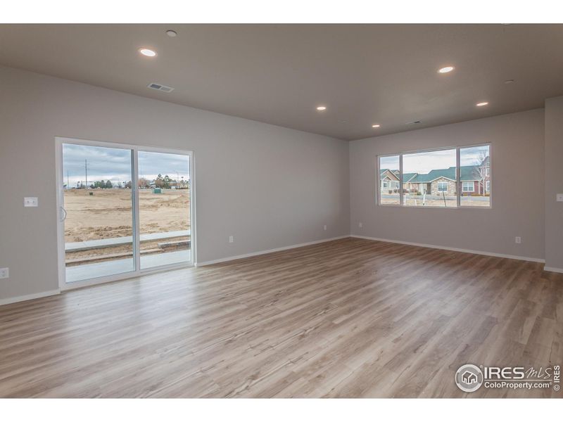 EXAMPLE PHOTO: DINING ROOM AND LIVING ROOM