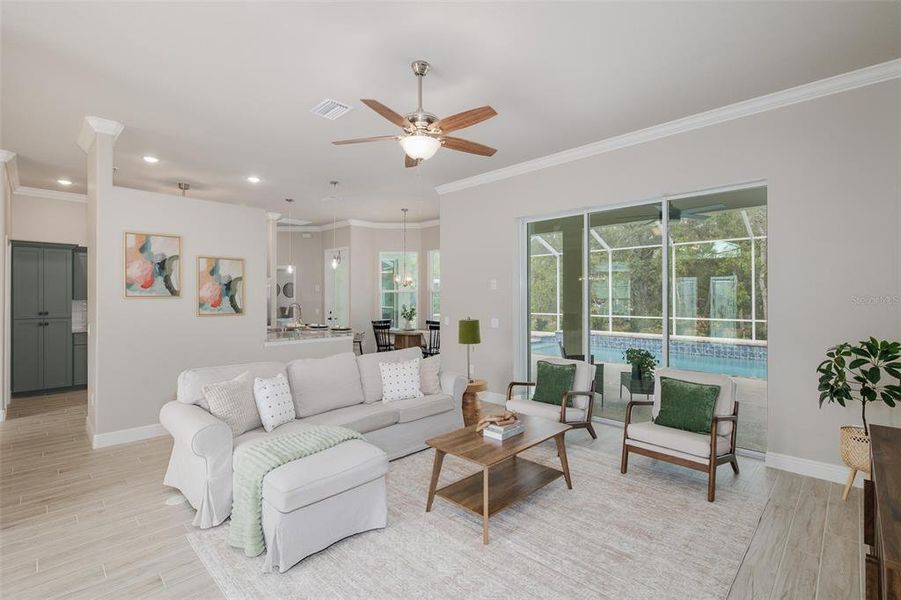 Furnished interior view inside a new home in , Homosassa (Image 44).