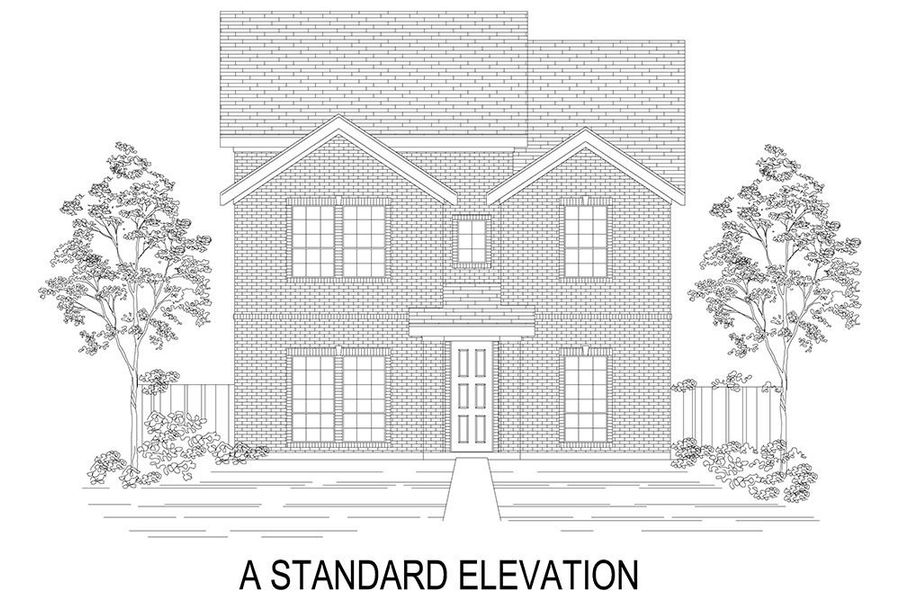 Representative rendering of the exterior for the Hubbard R by First Texas Homes (Image 3). Representative rendering of the exterior for the Hubbard R by First Texas Homes (Image 3).