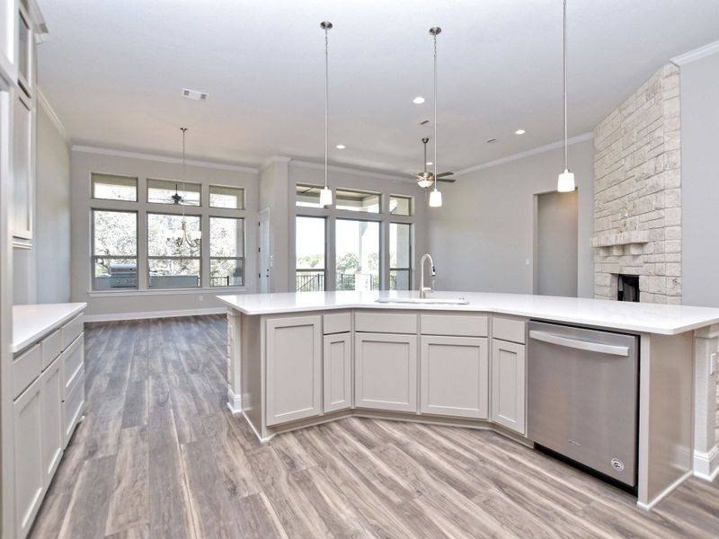 Representative furnished interior of a home built from the Siena III by Giddens Homes in Clearwater Ranch, Liberty Hill (Image 157).