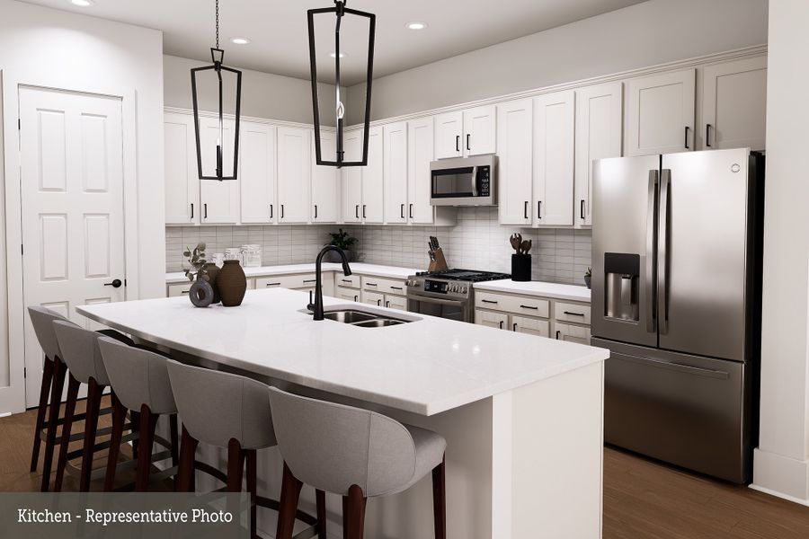 Representative furnished interior of a home built from the The Columbus by David Weekley Homes in ARTAVIA - Reserve Collection, Conroe (Image 5).