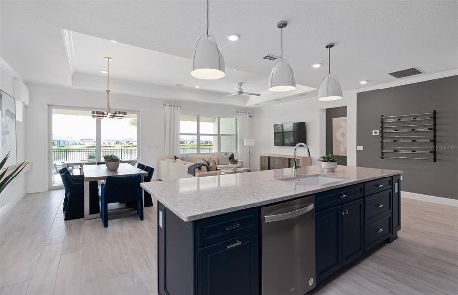 Furnished interior view inside a new home in Del Webb Lakehaven, Clermont (Image 24).