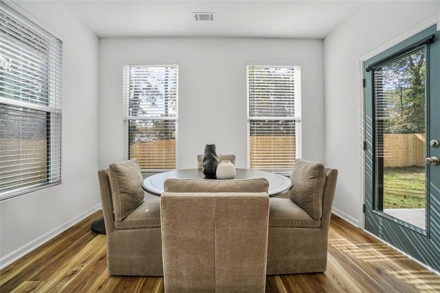 Furnished interior view inside a new home in , Atlanta (Image 8). Furnished interior view inside a new home in , Atlanta (Image 8).