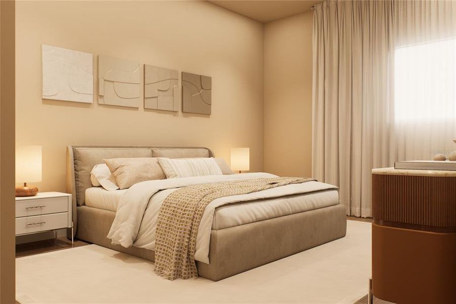 Furnished interior view inside a new home in , Orlando (Image 9). Furnished interior view inside a new home in , Orlando (Image 9).