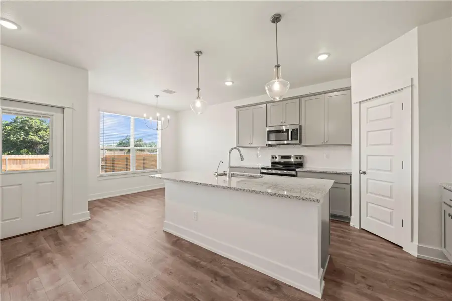 Furnished interior view inside a new home in Rancho San Gabriel, Georgetown (Image 10).
