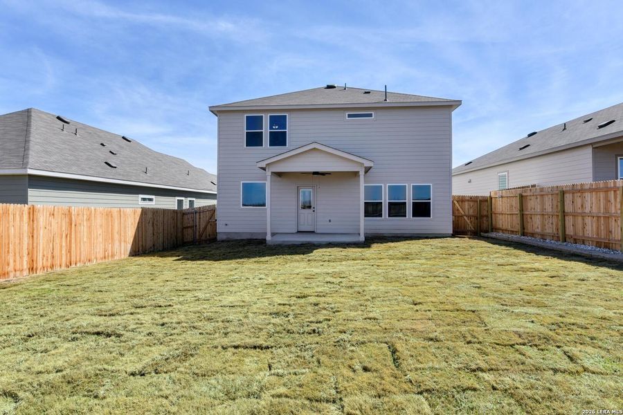 Exterior details and patio area of a home in The Wilder, Adkins (Image 3).