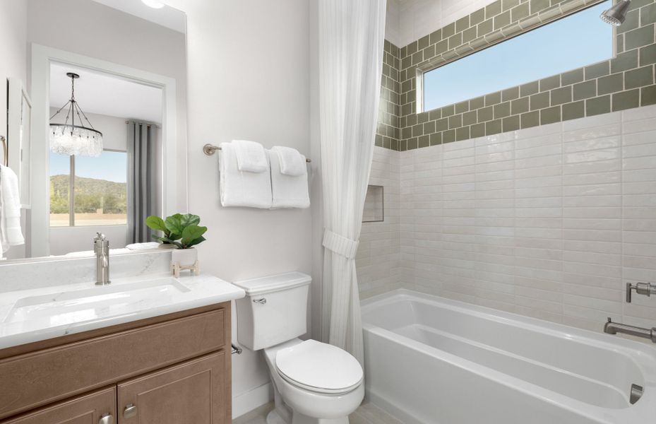 Representative furnished interior of a home built from the Voyage by Pulte Homes in Saguaro Reserve - Majesty, Marana (Image 8).