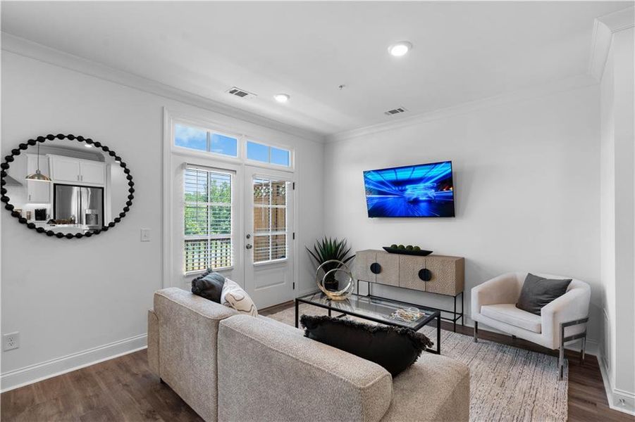 Furnished interior view inside a new home in Brookside Reserve, Alpharetta (Image 14).