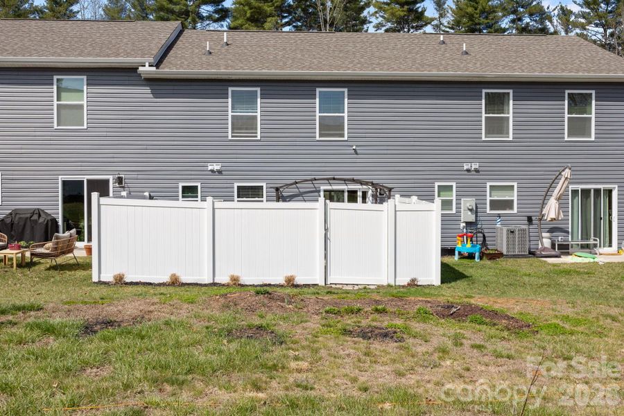 Exterior details and patio area of a home in , Candler (Image 19). Exterior details and patio area of a home in , Candler (Image 19).
