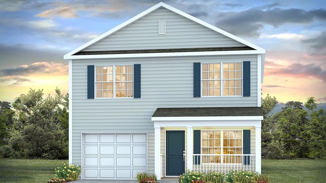 Representative exterior photo of a completed home built from the HARRISON by D.R. Horton in Grand Oaks, Columbia, SC (Image 4).