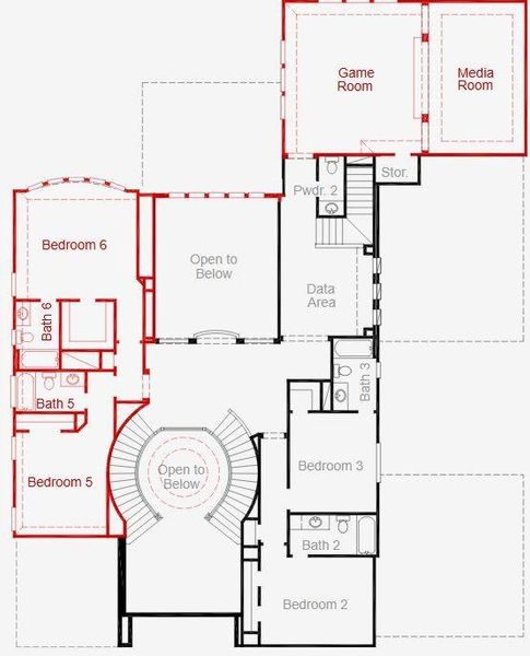 2D floor plan layout of this home in Harvest Green, Richmond, TX (Image 2). 2D floor plan layout of this home in Harvest Green, Richmond, TX (Image 2).