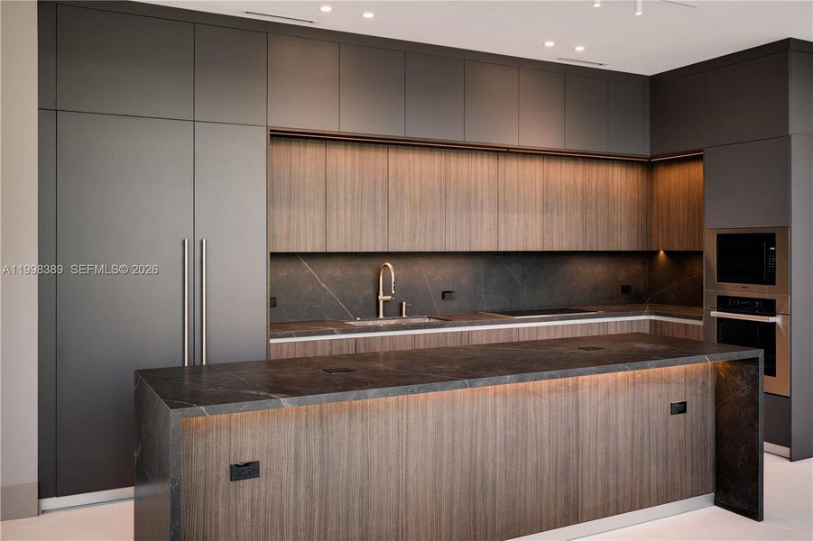 Furnished interior view inside a new home in , Key Biscayne (Image 6).