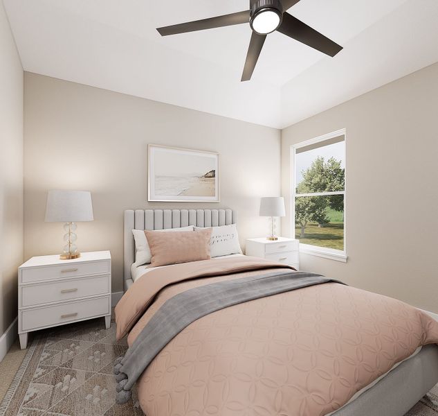 Furnished interior view inside a new home in Painted Tree, McKinney (Image 12).