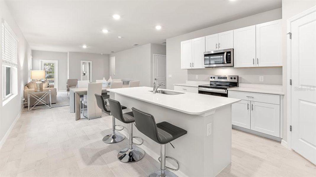 Furnished interior view inside a new home in Emerson Pointe, Ocala (Image 7). Furnished interior view inside a new home in Emerson Pointe, Ocala (Image 7).