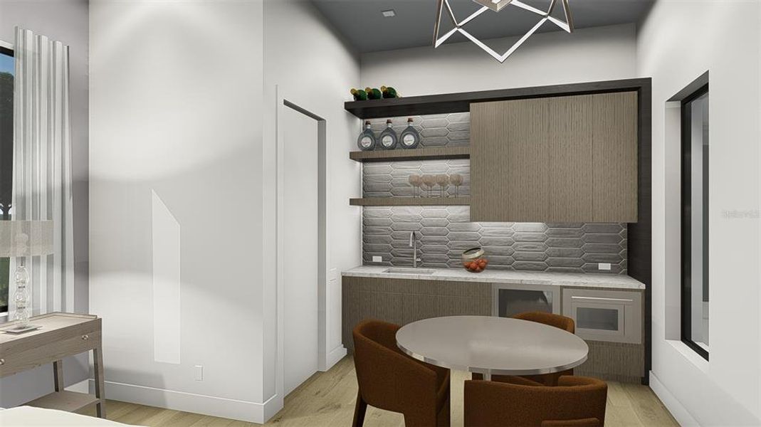 Furnished interior view inside a new home in , Fort Myers (Image 60).