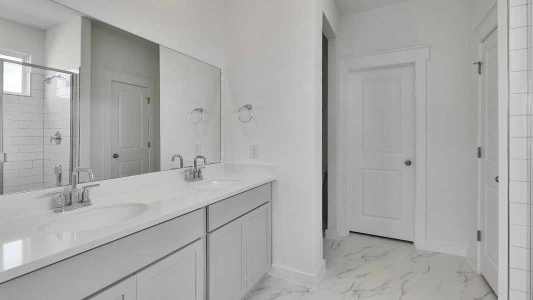 Representative furnished interior of a home built from the Hemingway III by DRB Homes in Flora, Hutto (Image 15).