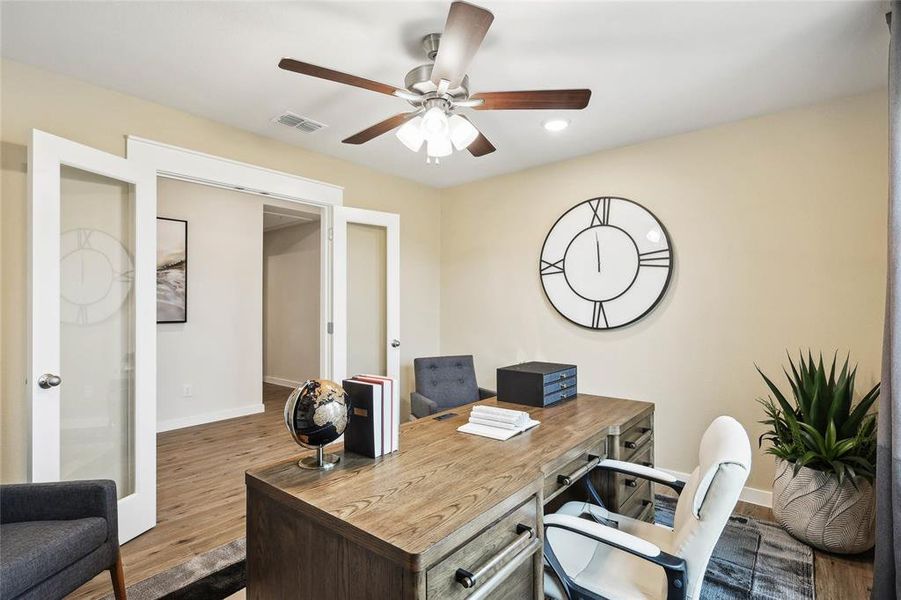 Furnished interior view inside a new home in Simpson Crossing, Princeton (Image 12). Furnished interior view inside a new home in Simpson Crossing, Princeton (Image 12).