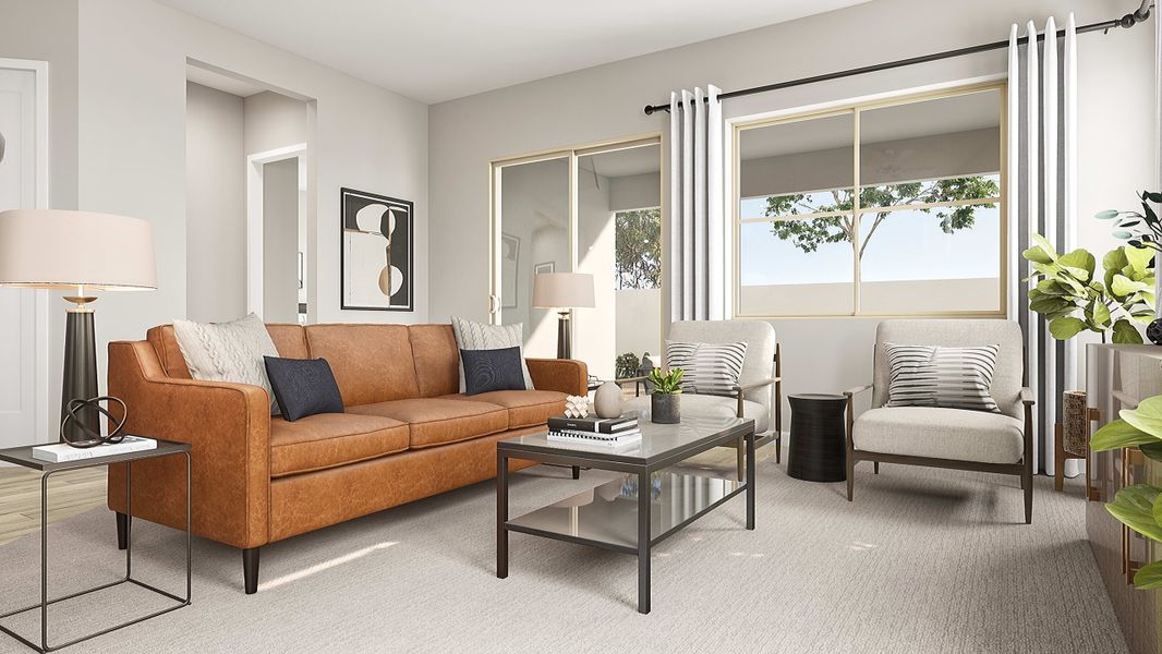 Representative furnished interior of a home built from the Granite Plan 3505 by Tri Pointe Homes in Waterston Central, Gilbert (Image 23).