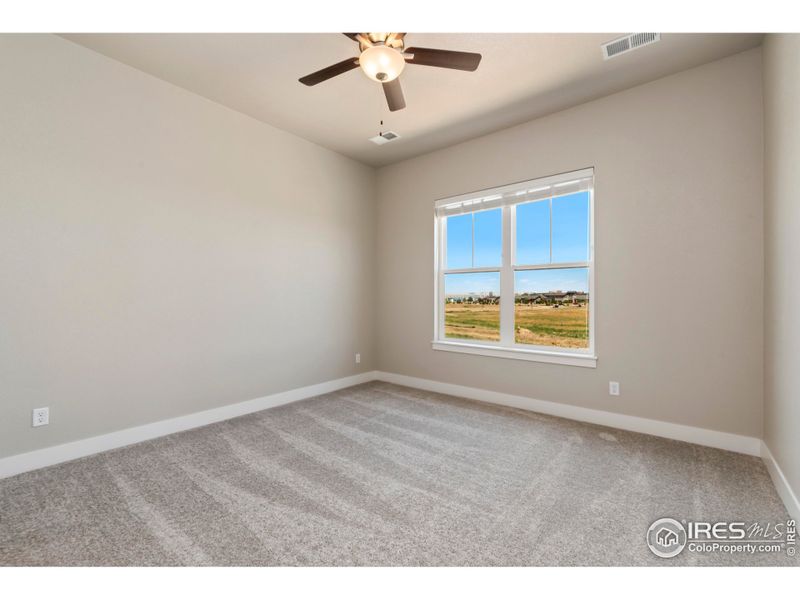 Primary bedroom w/ ceiling fan included