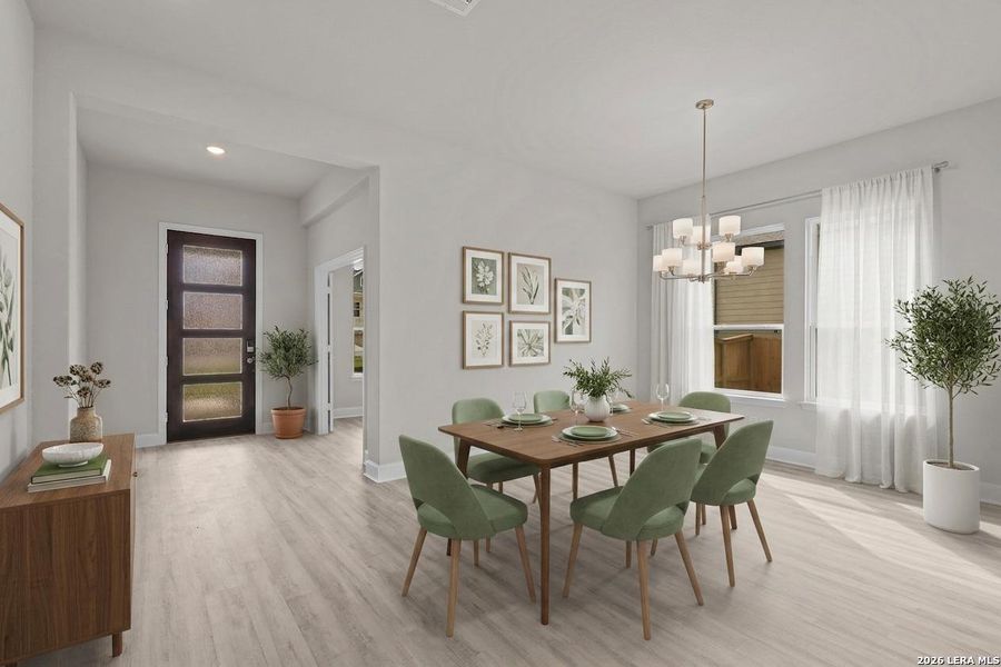 Furnished interior view inside a new home in Homestead, Schertz (Image 22).