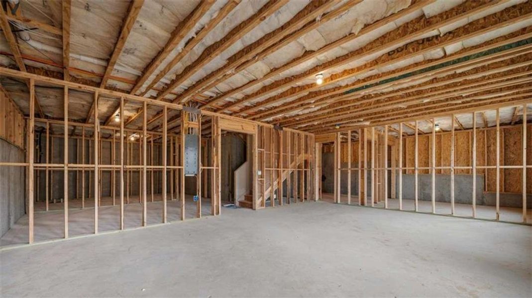 In-progress construction of a new home in The Gates at Pates Creek, Hampton, GA (Image 30).
