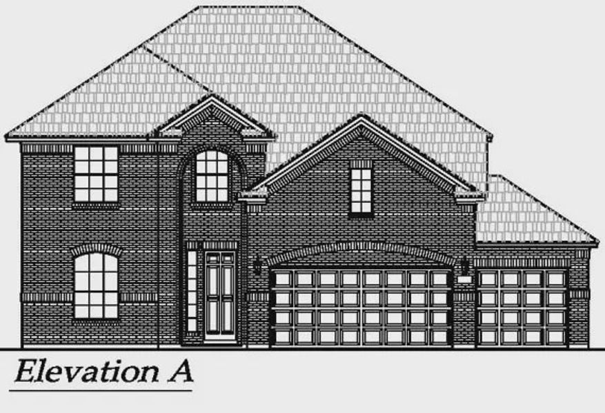 Representative rendering of the exterior for the Wimberly by Chesmar Homes (Image 5).