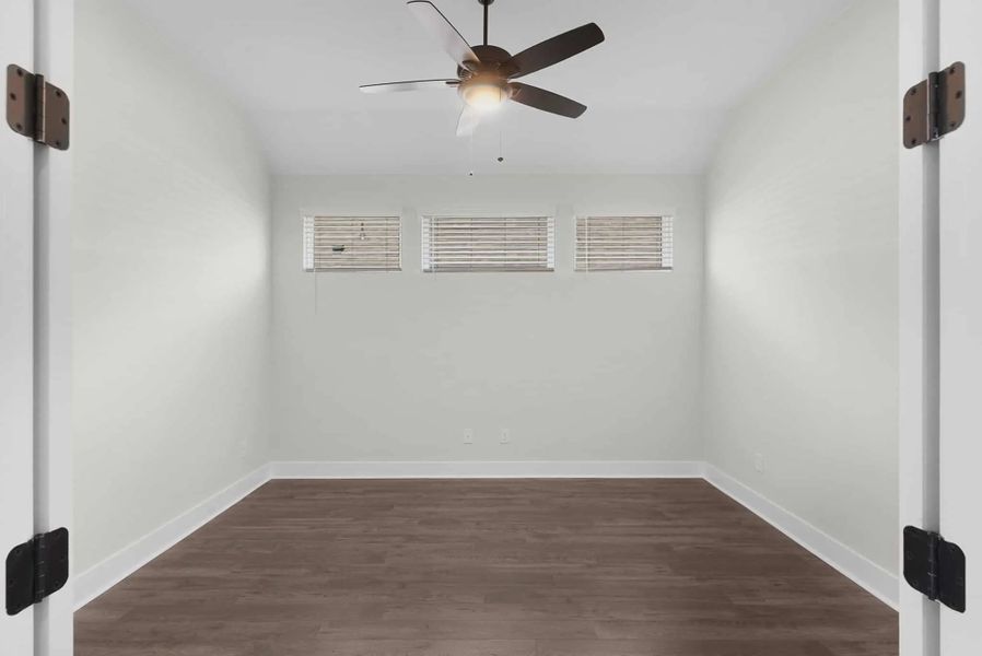 Representative unfurnished interior of a home built from the Brooks by Chesmar Homes in University Heights, McKinney (Image 22).