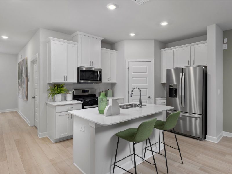Furnished interior view inside a new home in Valentine Townes, Greer (Image 14).