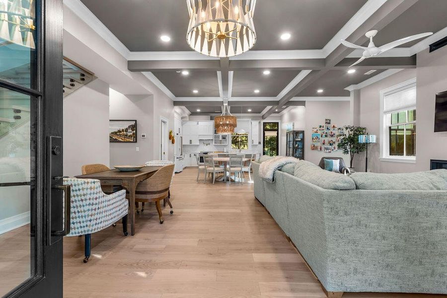 Furnished interior view inside a new home in , Seabrook Island (Image 8).