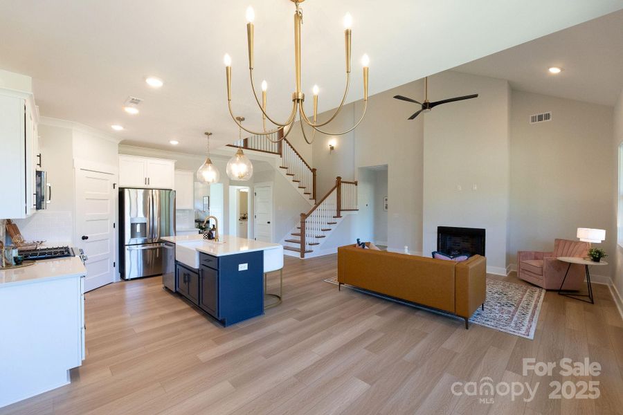 Kitchen and Living Room