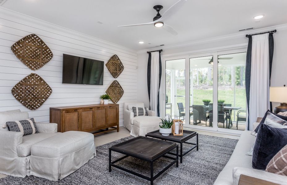 Representative furnished interior of a home built from the Waterstone by Pulte Homes in Long Savanna, Charleston (Image 7).