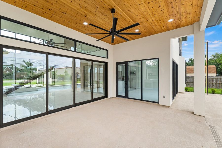 Exterior details and patio area of a home in , Magnolia (Image 28). Exterior details and patio area of a home in , Magnolia (Image 28).