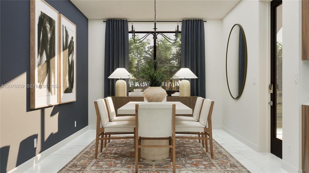 Furnished interior view inside a new home in Solterra, Sunrise (Image 8).