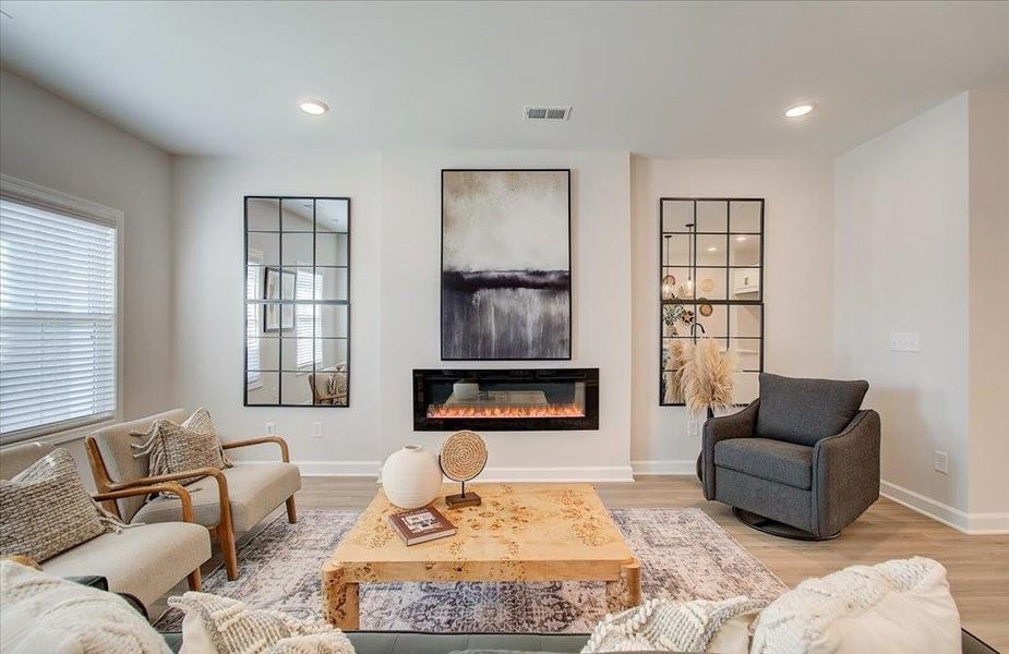 Furnished interior view inside a new home in East Park Village, Kennesaw (Image 9). Furnished interior view inside a new home in East Park Village, Kennesaw (Image 9).