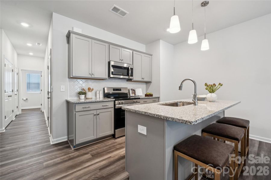 Furnished interior view inside a new home in Nichols Landing, Charlotte (Image 6).