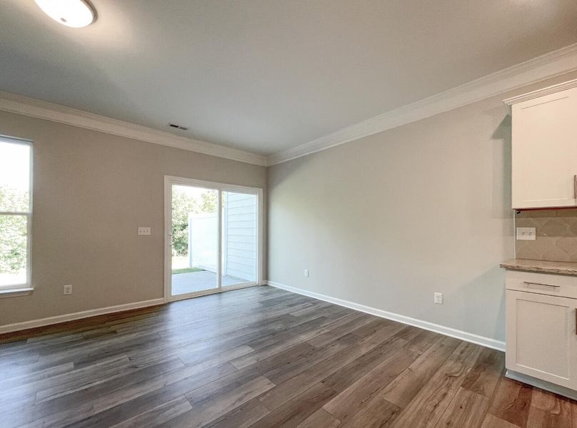 Spacious, unfurnished interior of a new home in Riverbrooke Townhomes, Simpsonville (Image 9). Spacious, unfurnished interior of a new home in Riverbrooke Townhomes, Simpsonville (Image 9).