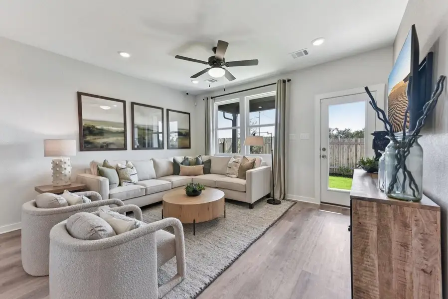 Furnished interior view inside a new home in Eastwood at Sonterra, Jarrell (Image 8).