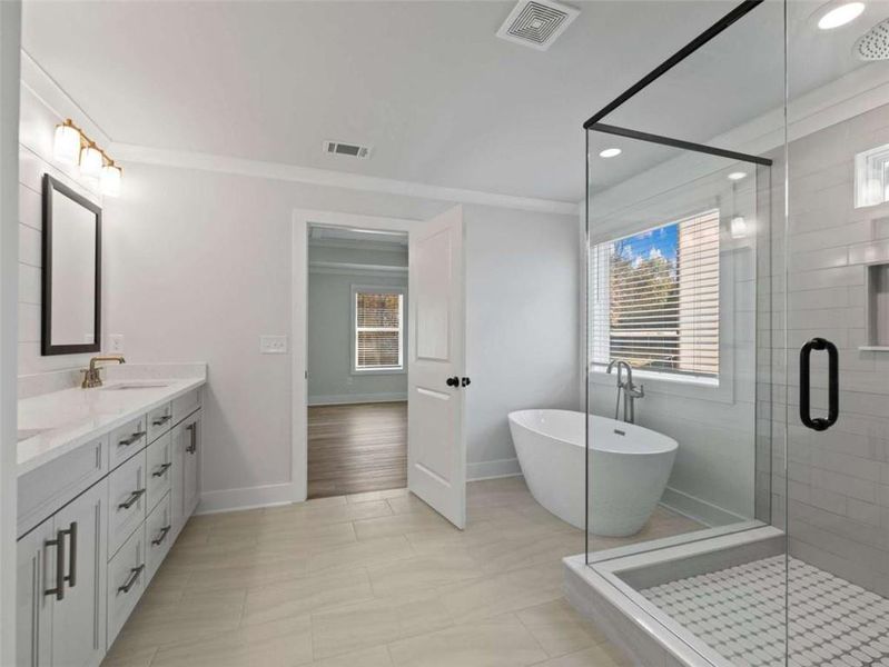 Furnished interior view inside a new home in , Buford (Image 15).