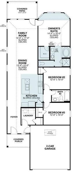 2D floor plan layout of this home in Magnolia Ridge, Magnolia, TX (Image 4). 2D floor plan layout of this home in Magnolia Ridge, Magnolia, TX (Image 4).