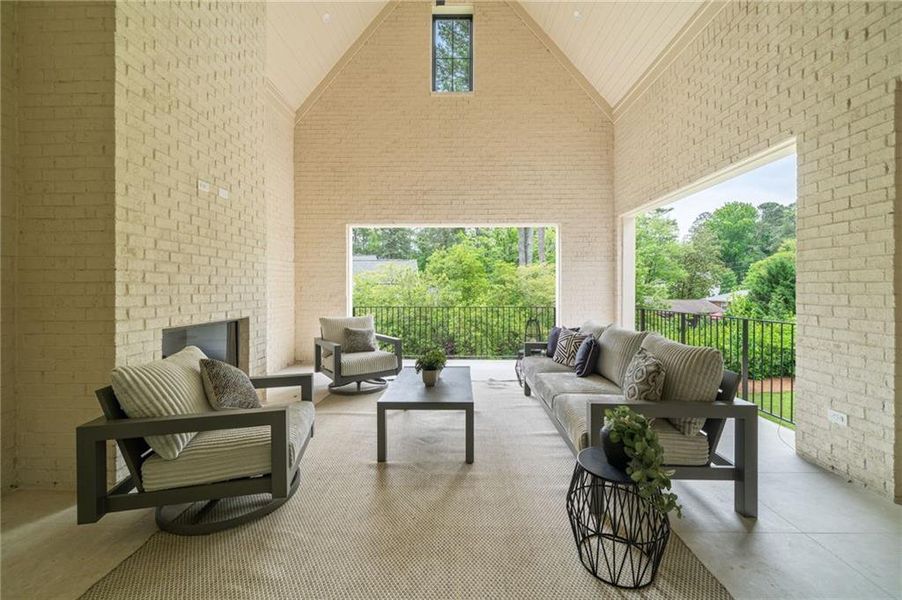 Exterior details and patio area of a home in , Atlanta (Image 4).