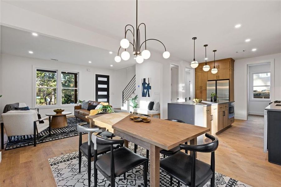 Furnished interior view inside a new home in , Atlanta (Image 16). Furnished interior view inside a new home in , Atlanta (Image 16).