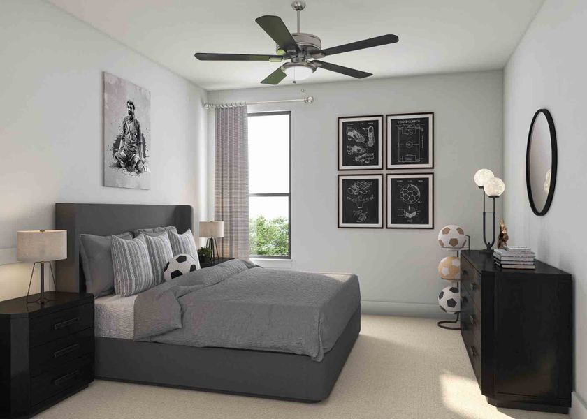 Furnished interior view inside a new home in The Arbor At Pecan Ridge, Fulshear (Image 25).