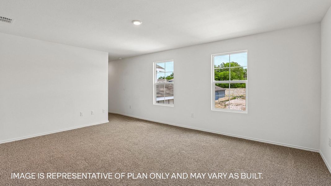 Representative unfurnished interior of a home built from the The Mitchell by D.R. Horton in Talavera, Kyle (Image 31).