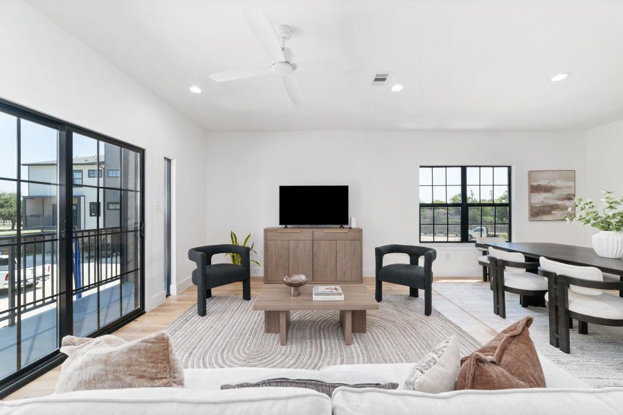 Furnished interior view inside a new home in , Houston (Image 6). Furnished interior view inside a new home in , Houston (Image 6).