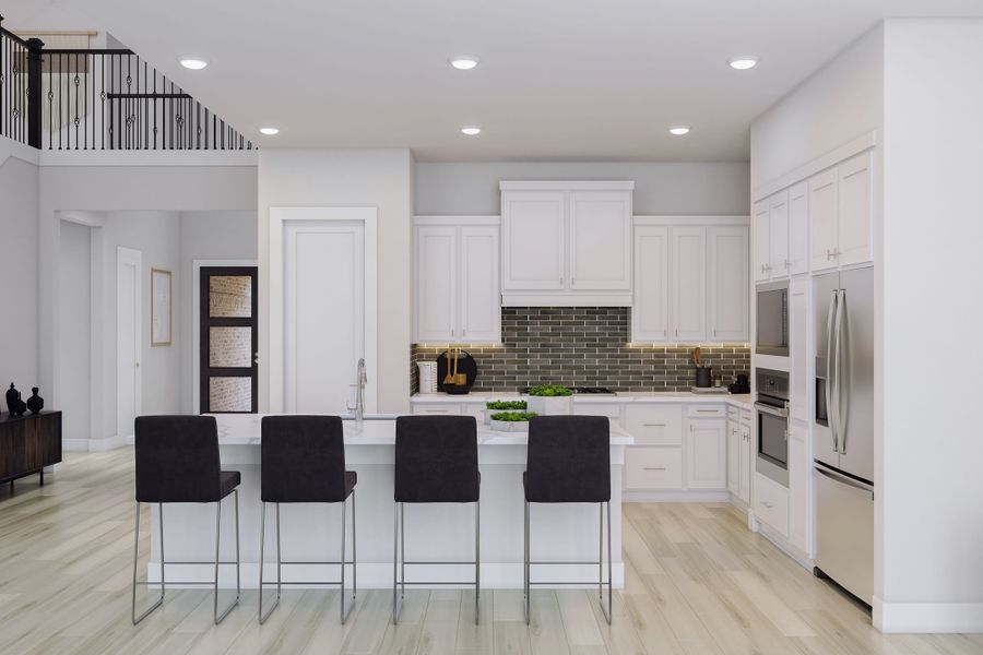 Furnished interior view inside a new home in Woodson’s Reserve, Spring (Image 17).