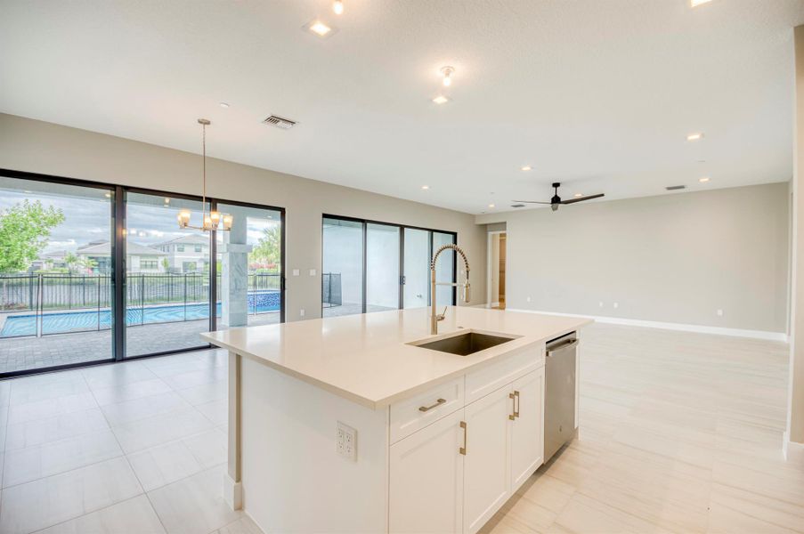 Furnished interior view inside a new home in Apex at Avenir, Palm Beach Gardens (Image 50).