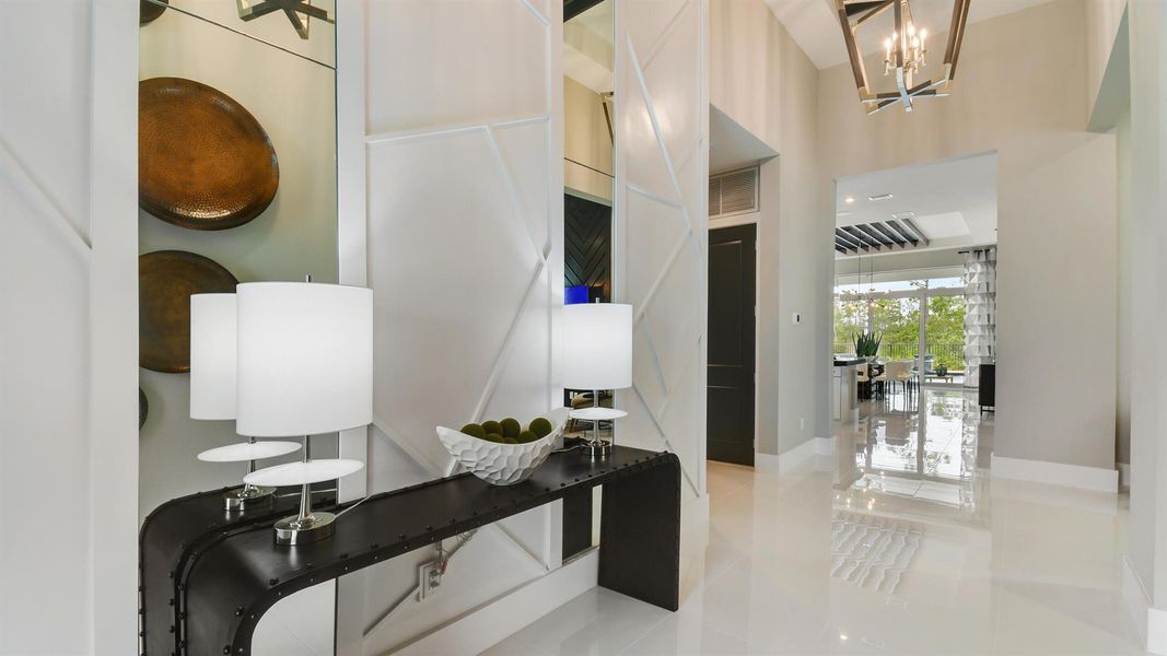 Furnished interior view inside a new home in Mosaic, Port St. Lucie (Image 18).