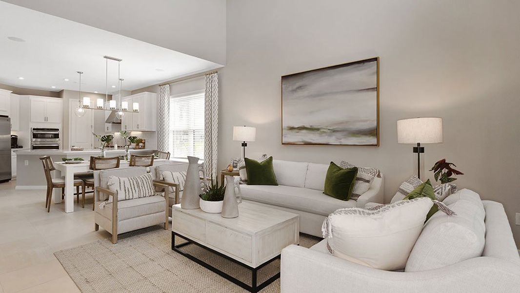 Furnished interior view inside a new home in Center Lake Ranch Community Group Page, St. Cloud (Image 14).