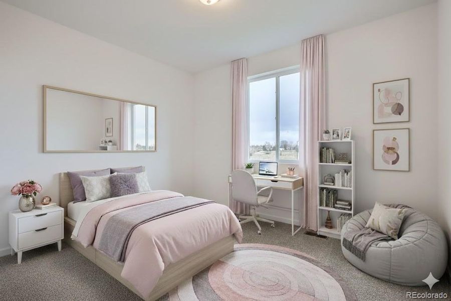 2nd Floor - Bedroom 4 - Virtually staged photo